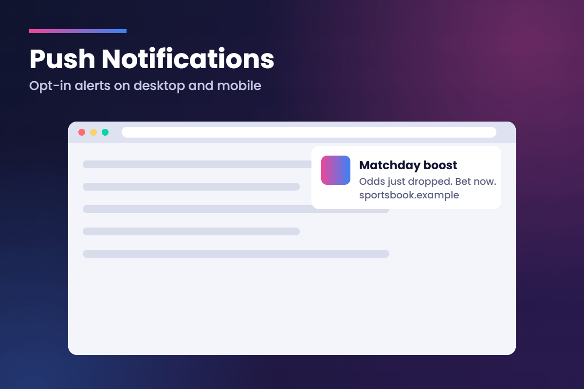 Push notification ad format example