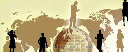 Timeclock Login - Professional Geometric Texture - Retina