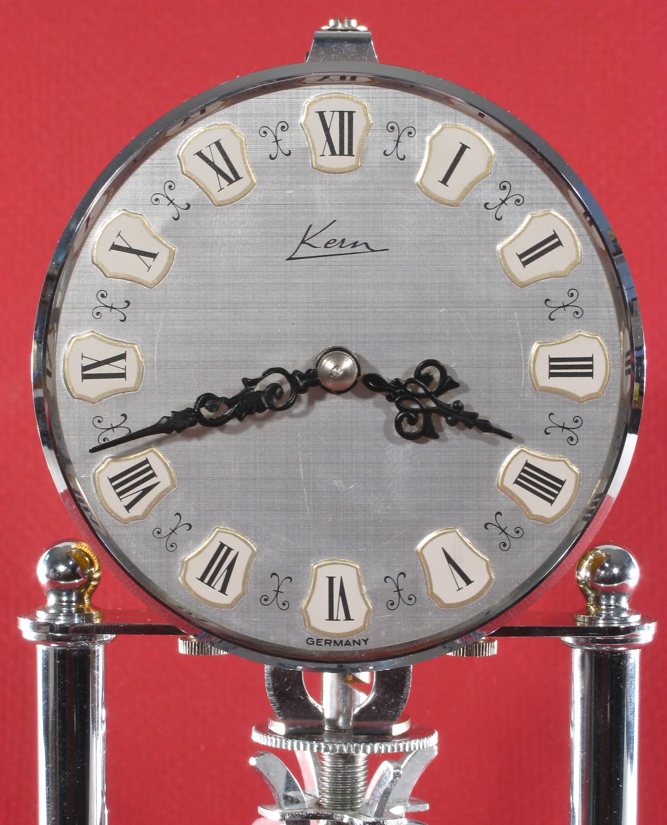 Kern Miniature 400 Day Clock, Nickel Plated – ClockInfo.com