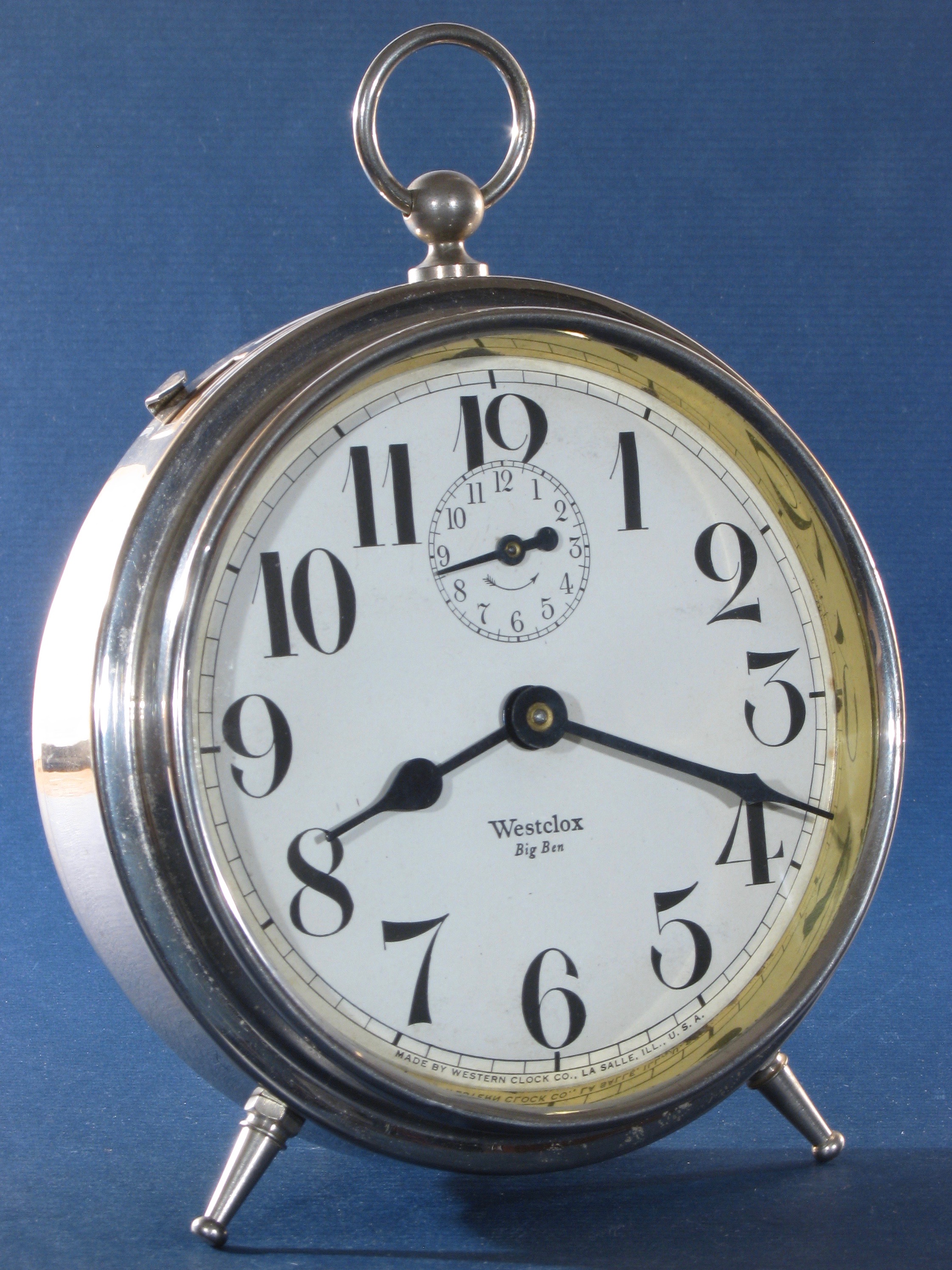 Early Die Cast Bases on Westclox Alarm Clocks: Ben Hur, and Big