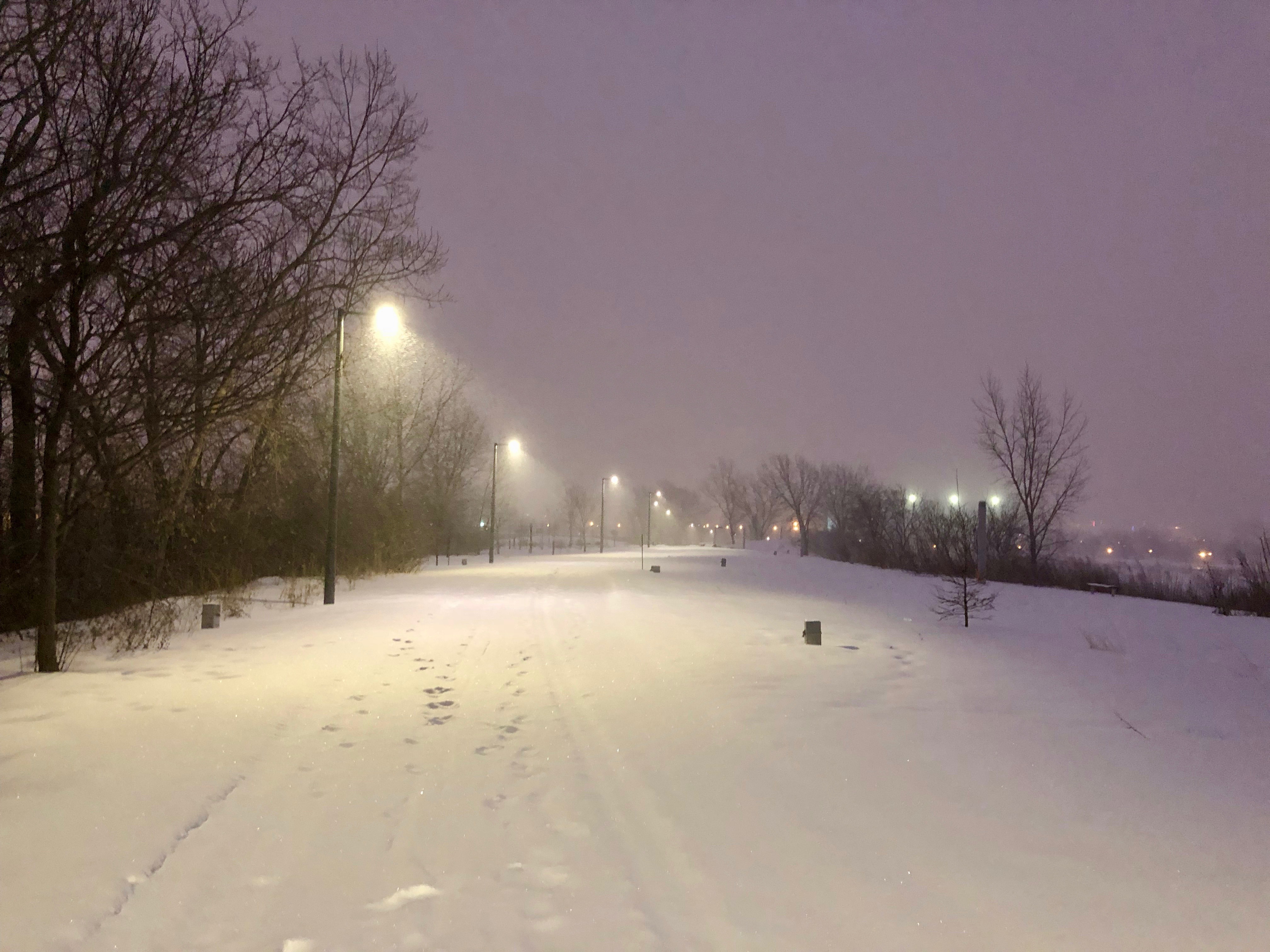 The park late december 2