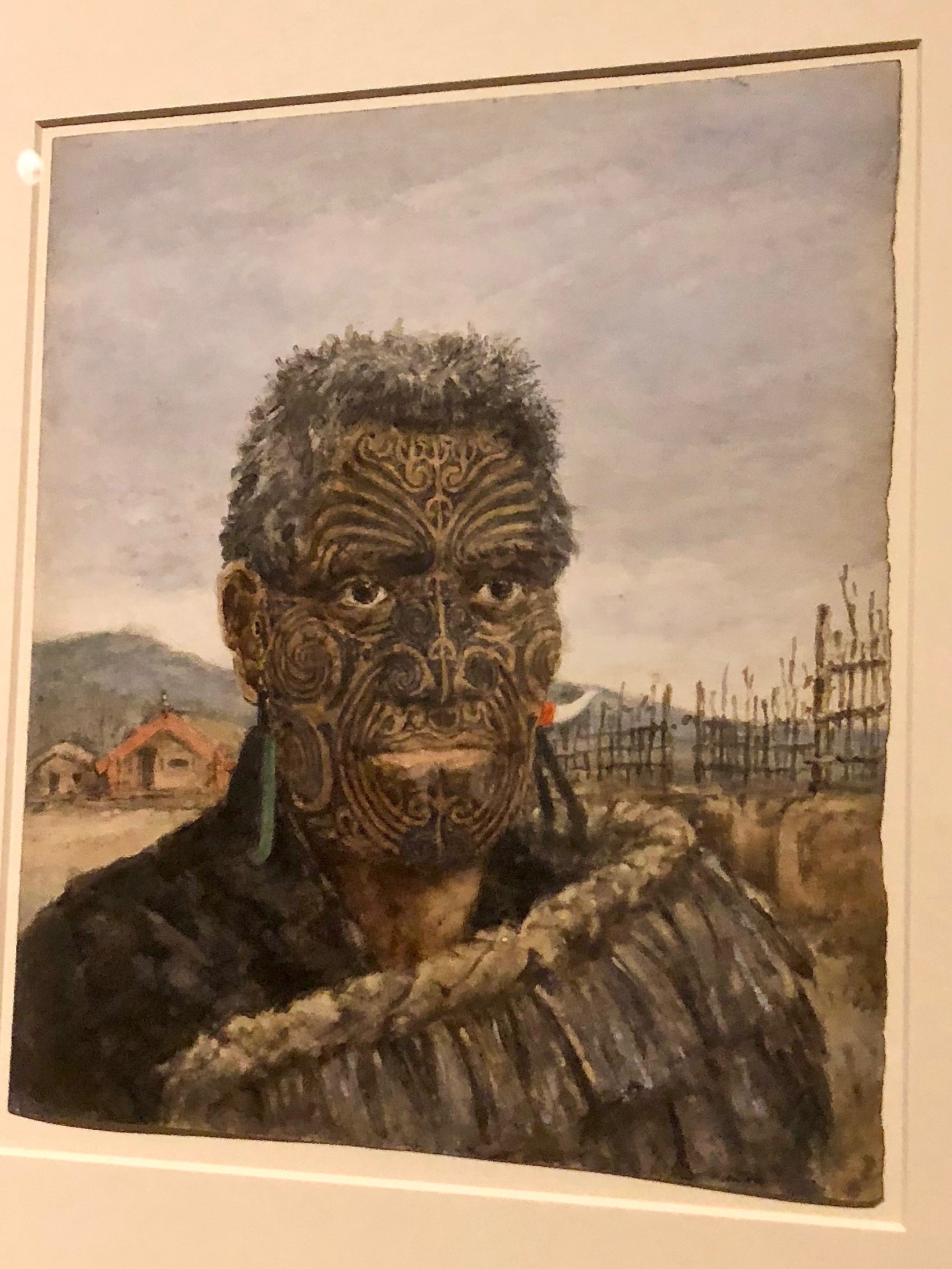Portrait de Te Kuha (Horatio Gordon Robley, c.1864)