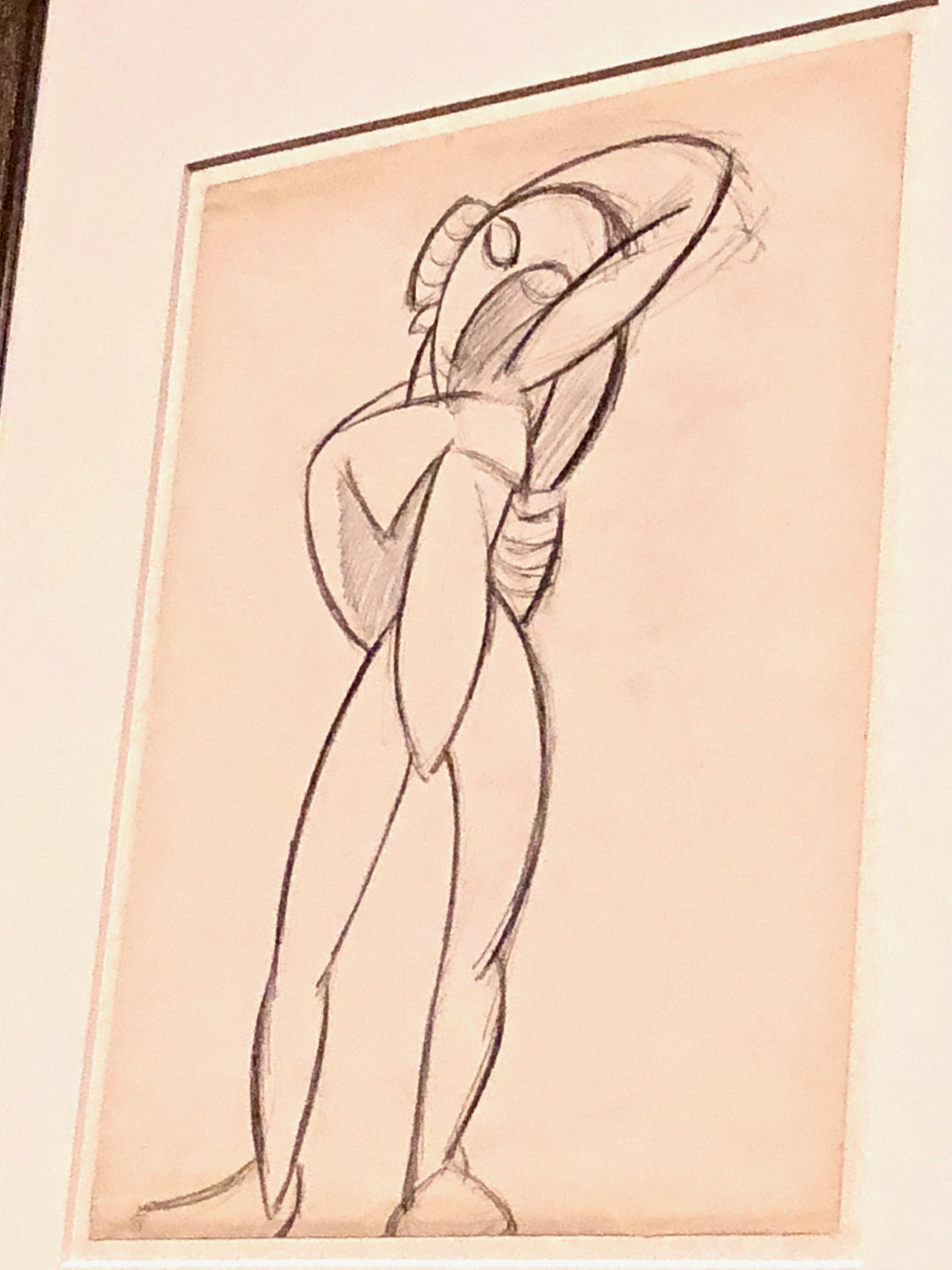 Jeune garçon nu aux bras levés (Picasso, 1907)