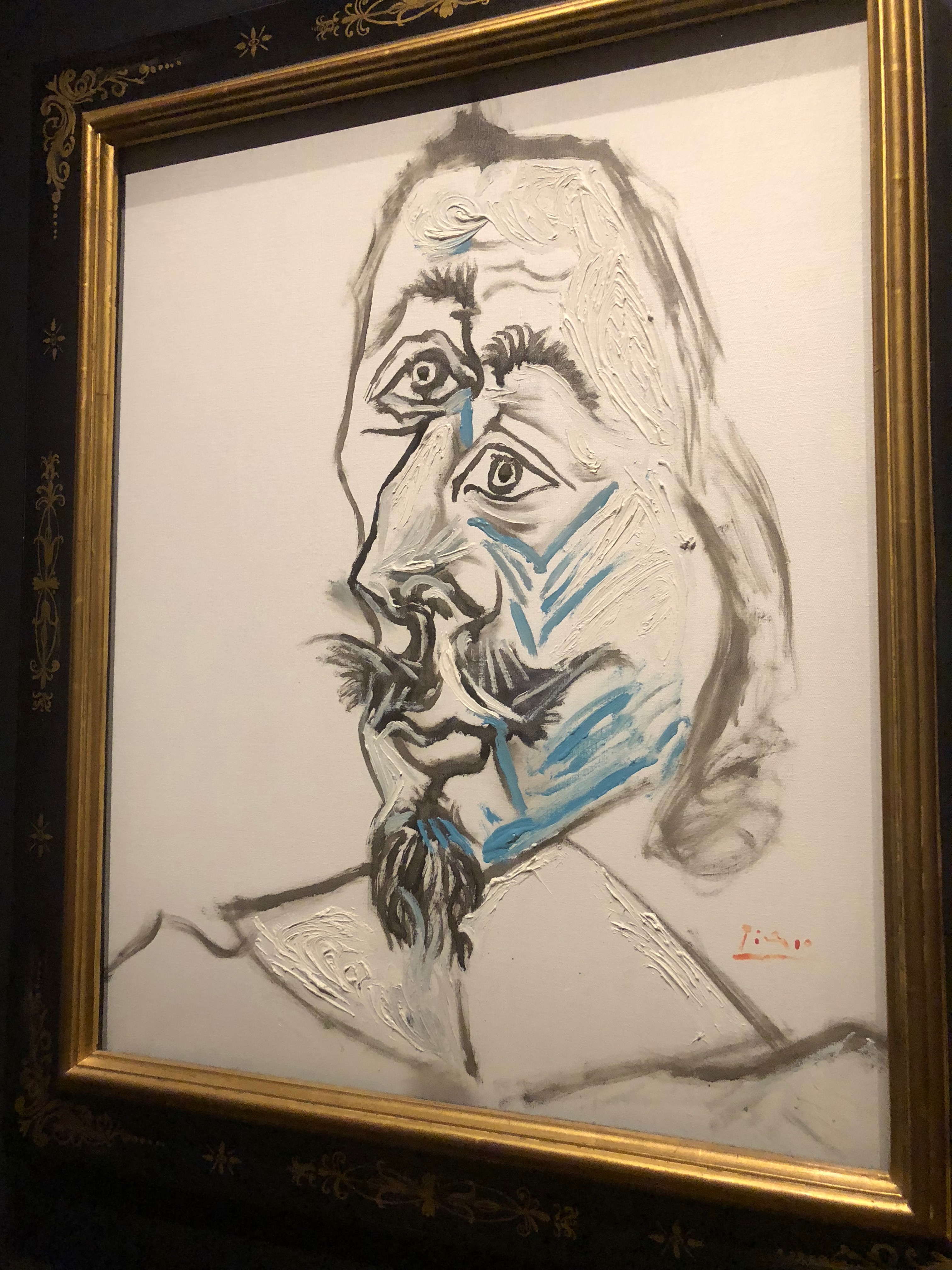 Tête d'un mousquetaire [le cardinal de Richelieu?] (Picasso, 1969)