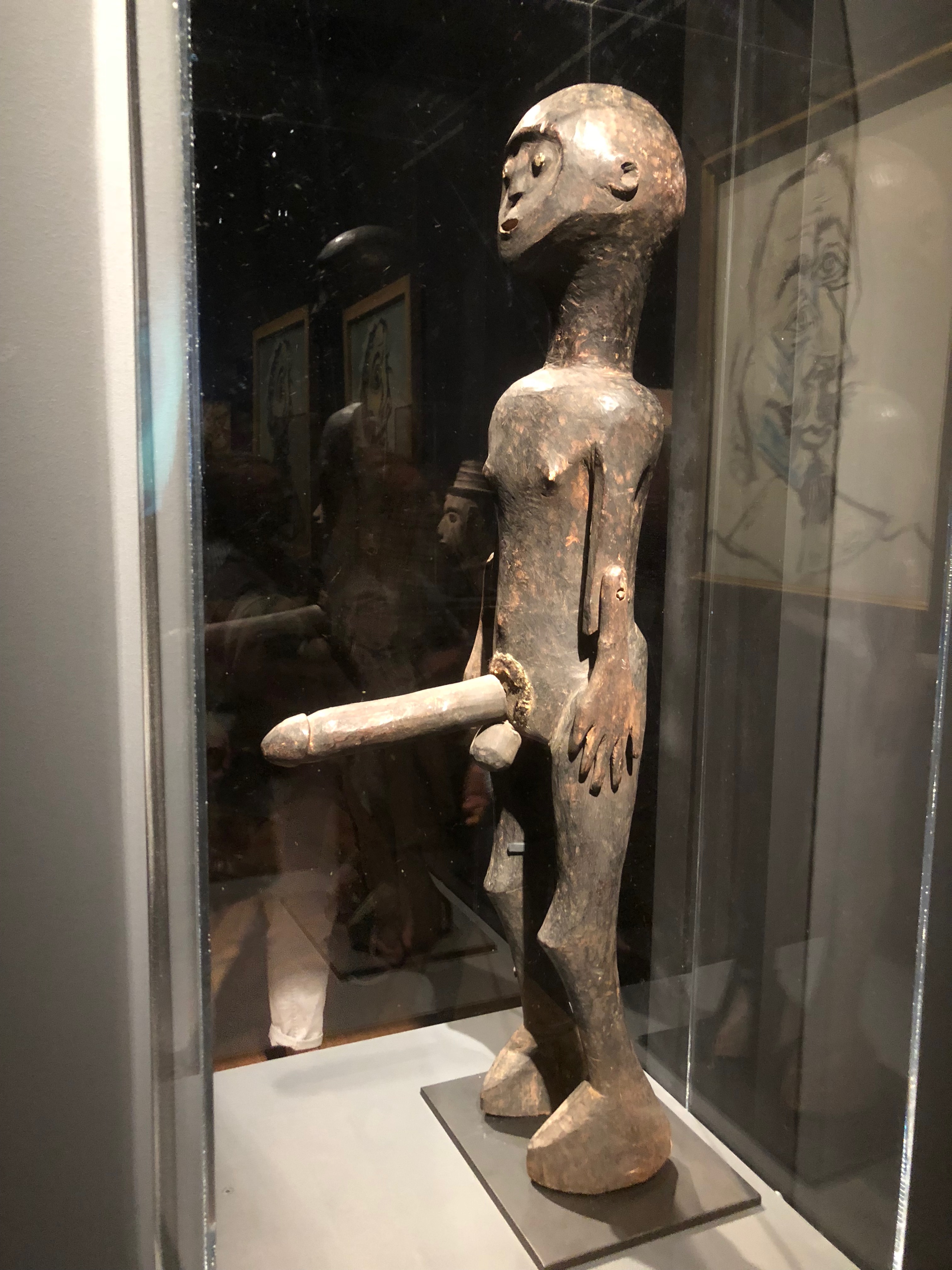 Statue masculine (Artiste djerma, Niger, avant 1932)