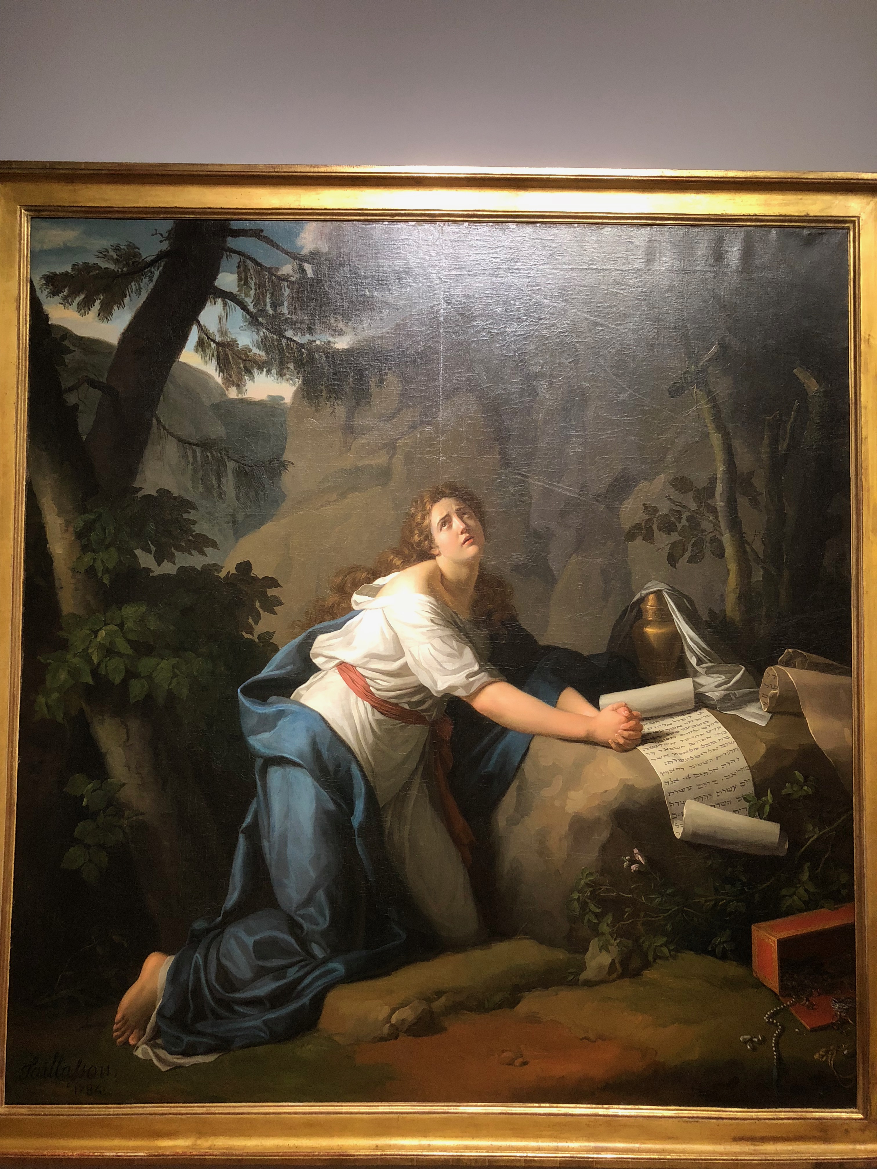 Sainte Marie Madeleine au désert (Jean-Joseph Taillasson, 1784)