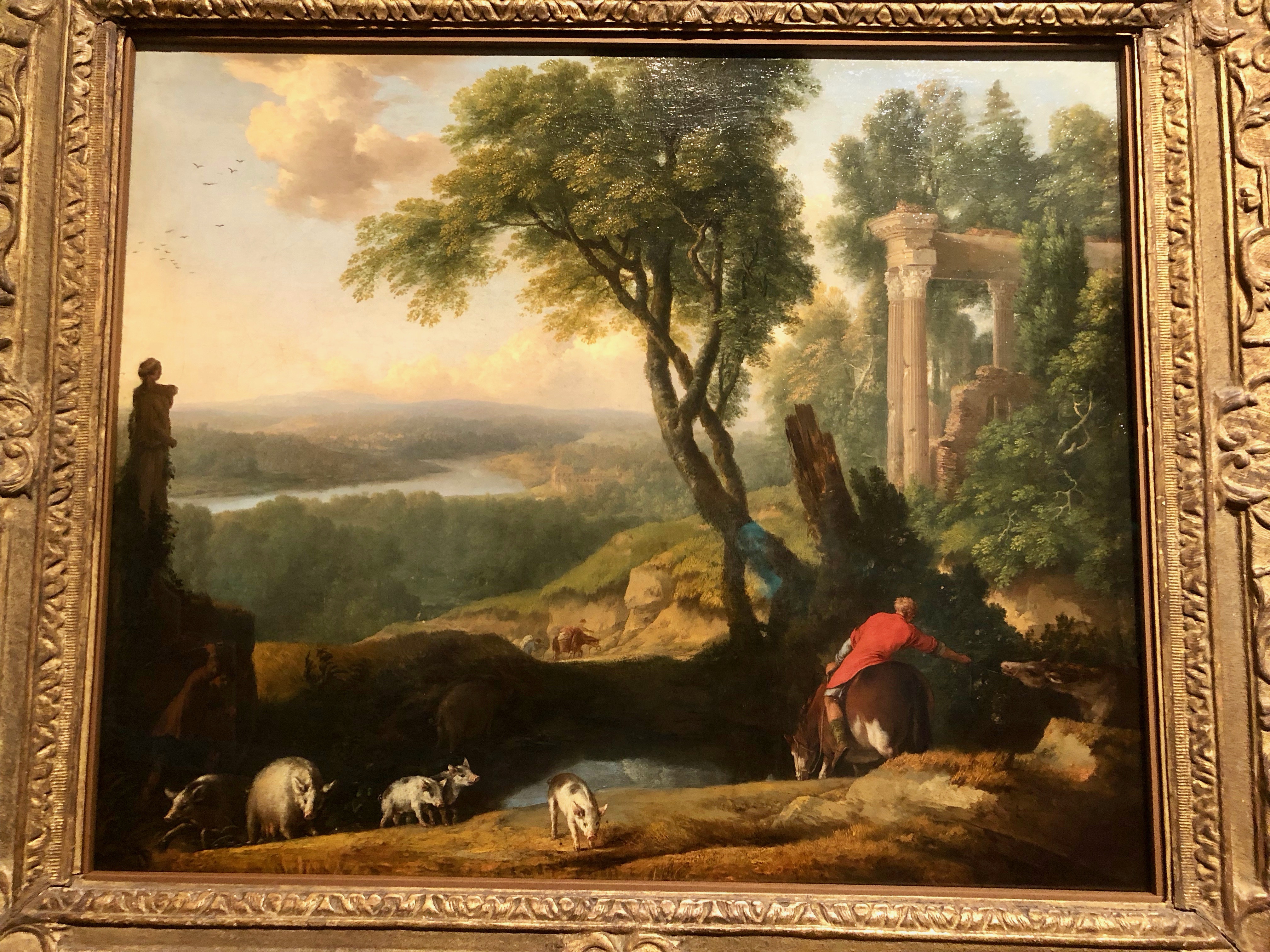 Paysage au porcher (Laurent de La Hyre, 1648)