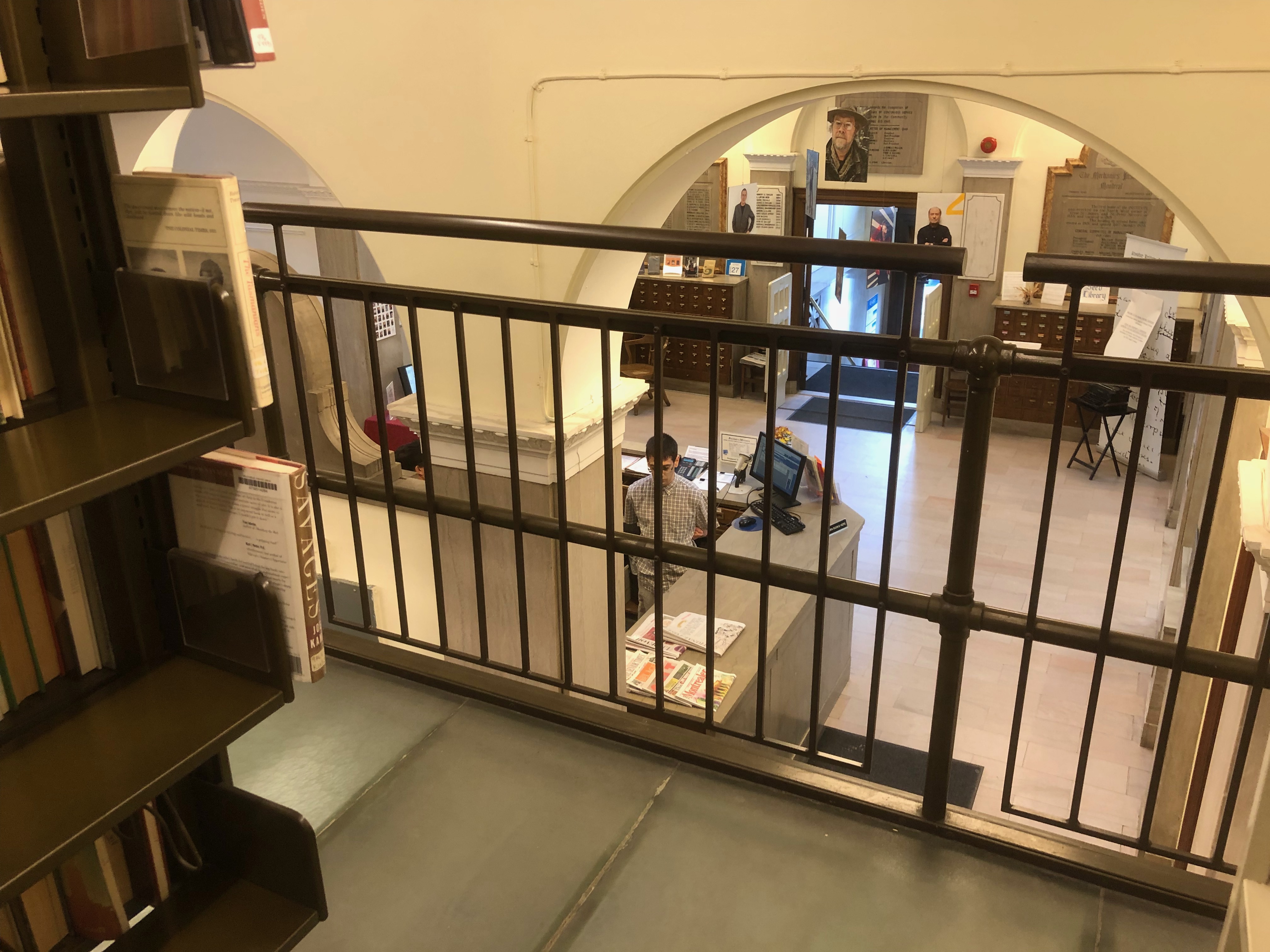 View down from the mezzanine