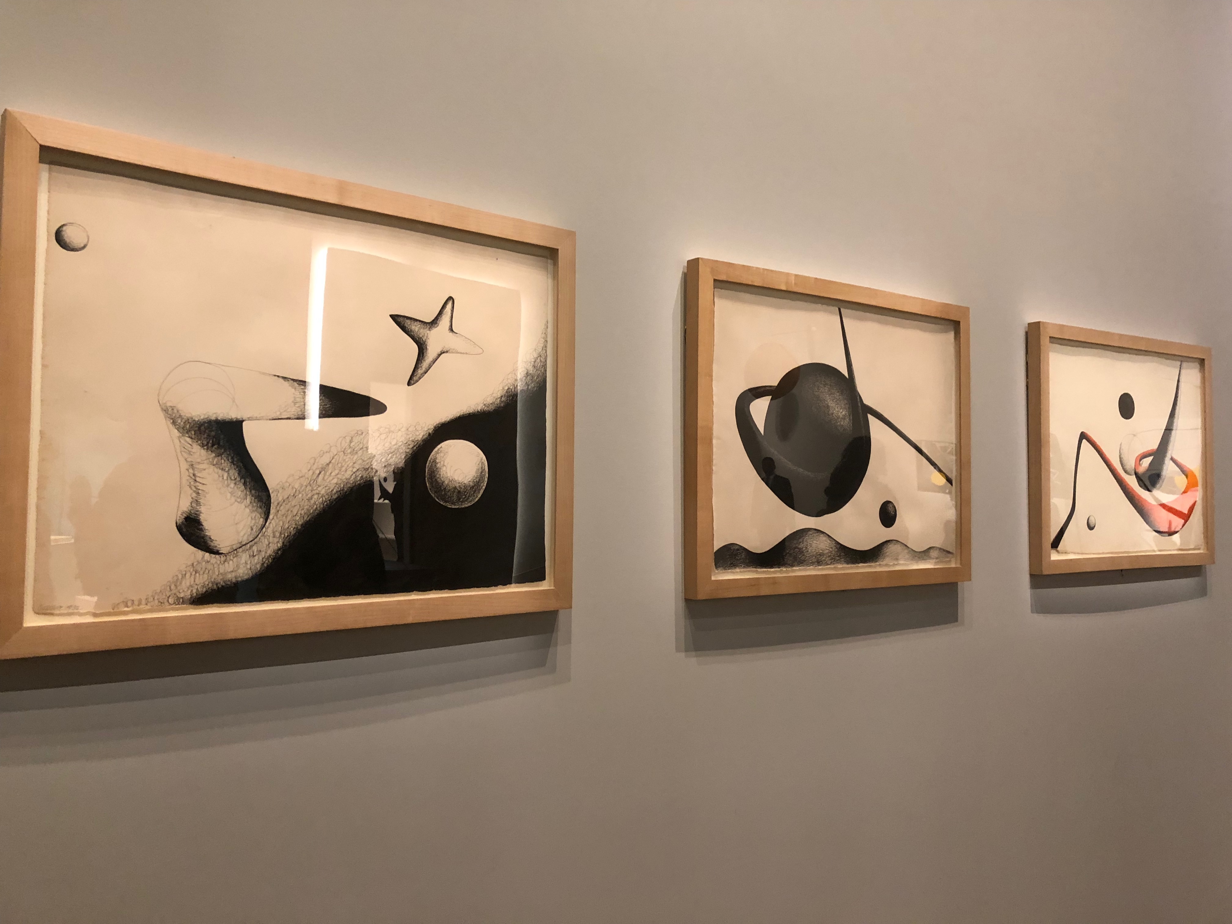 Untitled / The Planet / Space Tunnel, Calder, 1932-33, Ink on paper / Watercolour & ink on paper