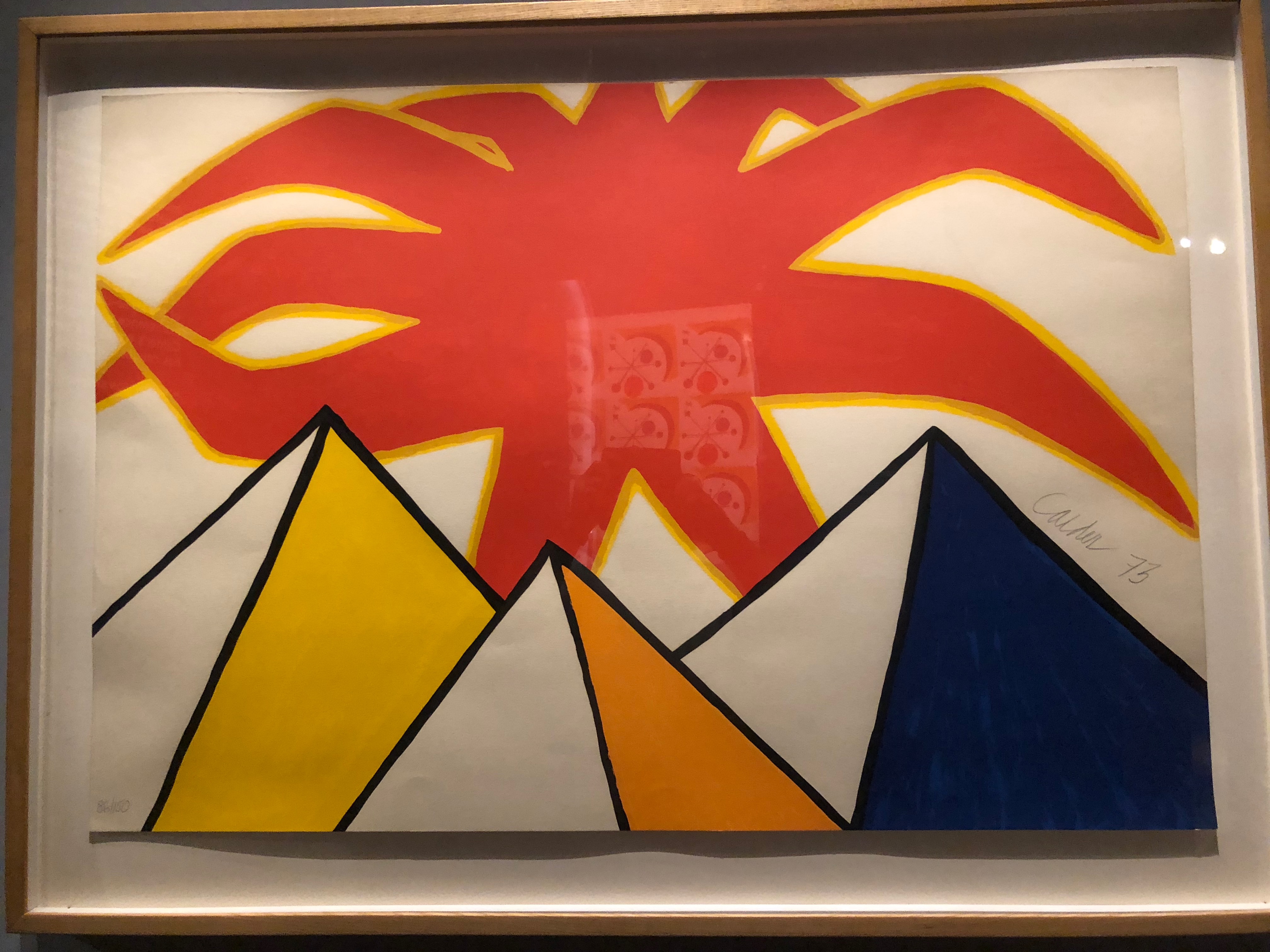 Pyramids and Sun, Calder, 1973