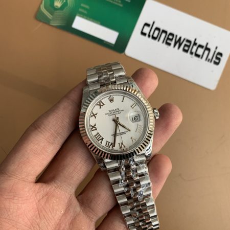 VSF Rolex Date Just 41 White Dial Roman Numerals