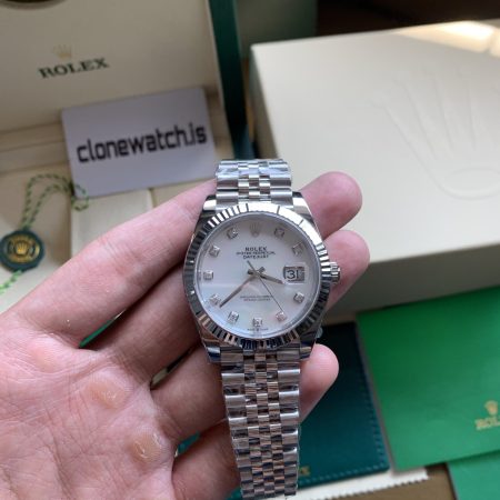 Top Quality Rolex Datejust 41 Superclone Mother Of Pearl Diamond Dial 126334