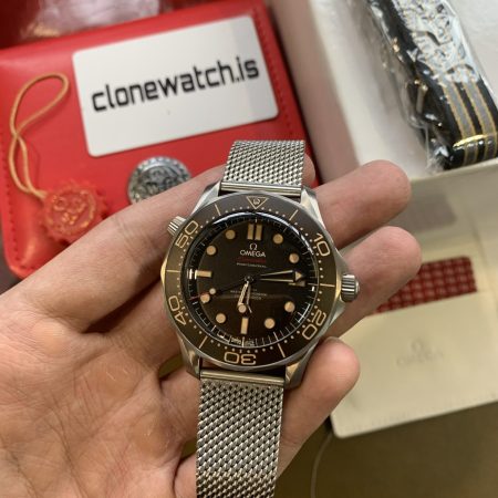 Super Clone Omega Seamaster Diver 300M James Bond 007 "No Time To Die" Titanium Black Dial 8806 (with extra strap)
