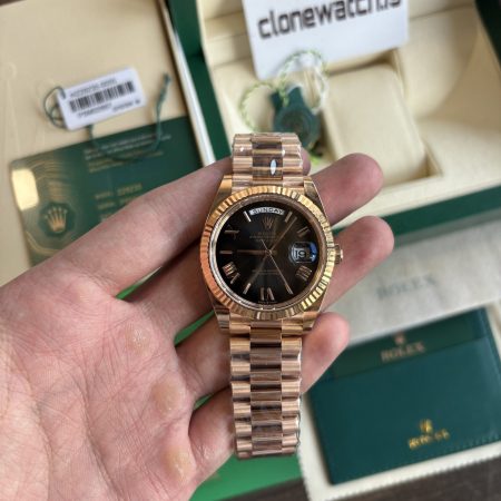 Superclone Rolex Daydate 40 grey ombre dial 228235 Eisenkiesel