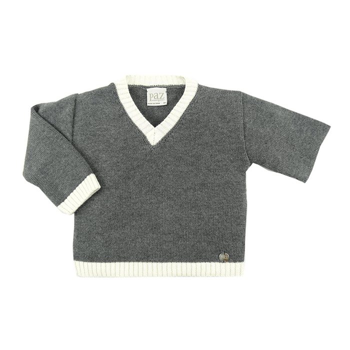 PAZ Rodriguez grey baby knit top size 18M