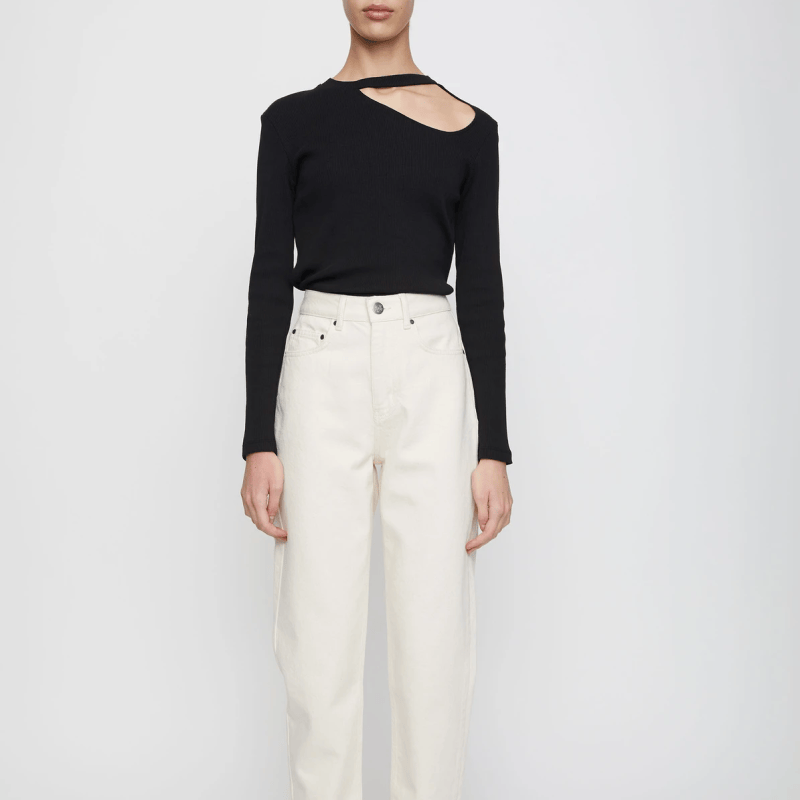 JUST Rancho ls tee cutout top