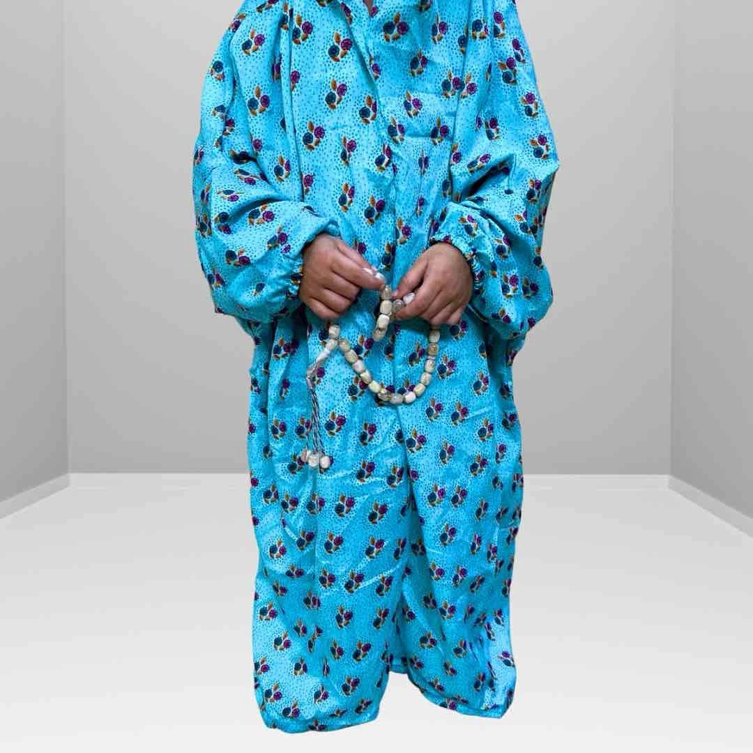 Kids Namaz Chadar with Sleeves Irani Chadar Khimar Kids Arabic