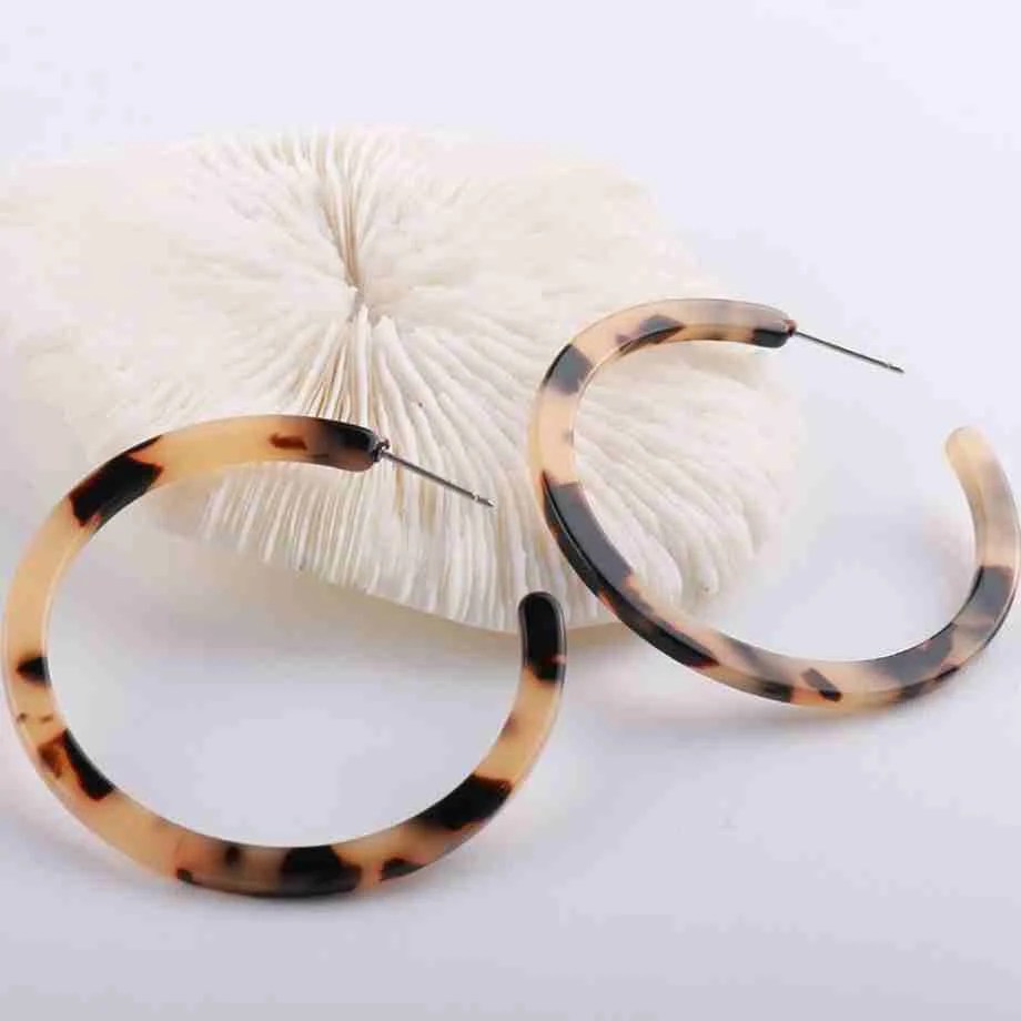 Resin Hoop Earrings
