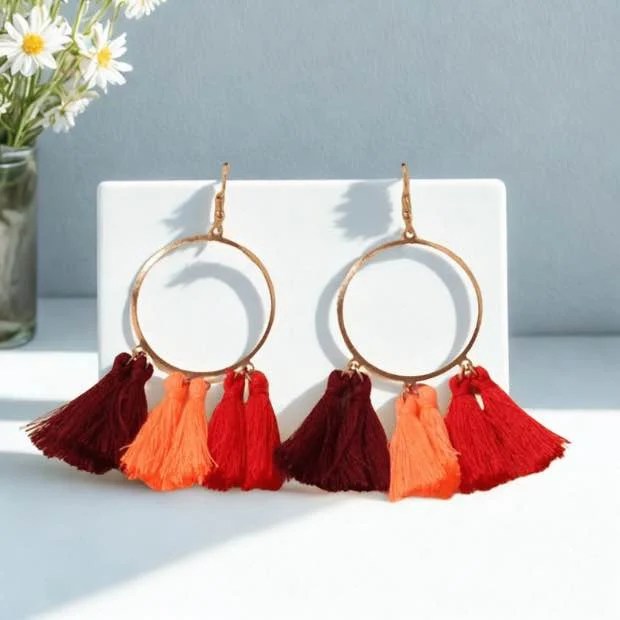 Sunset Tassels Earrings