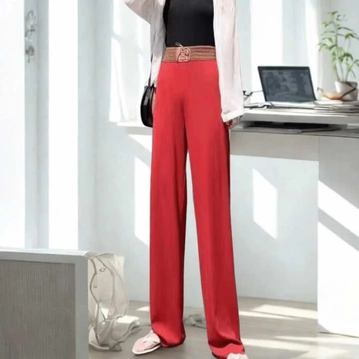 Imported High Slack Lace-Up Pants