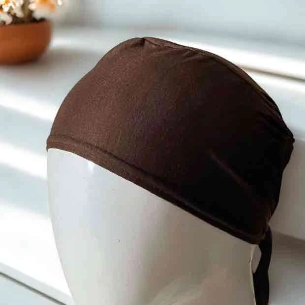 Tie Back Hijab Cap Clothifydotpk