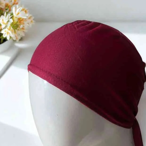 Tie Back Hijab Cap Clothifydotpk