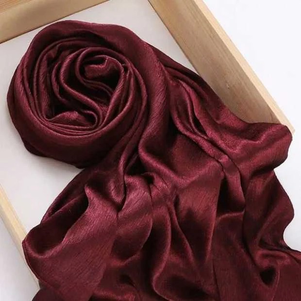 Crinkle Silk Hijab Clothifydotpk