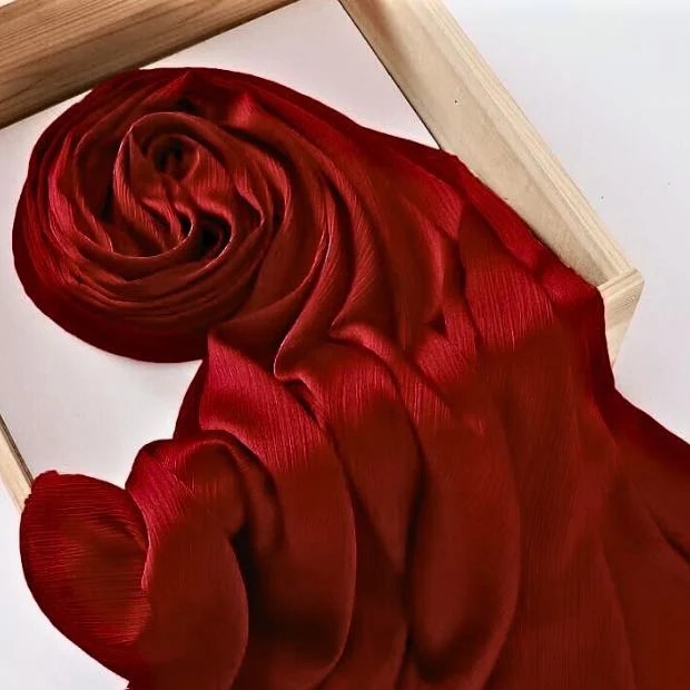 Crinkle Silk Hijab Clothifydotpk