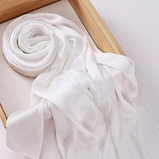 Crinkle Silk Hijab Clothifydotpk