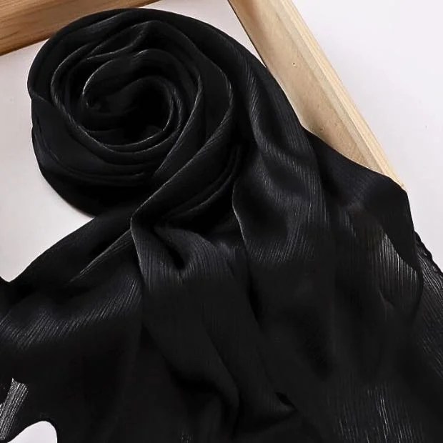 Crinkle Silk Hijab Clothifydotpk