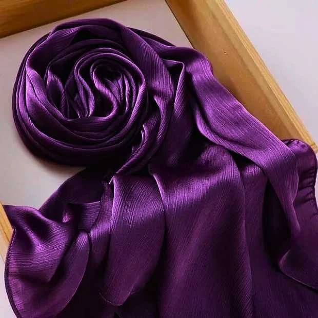 Crinkle Silk Hijab Clothifydotpk