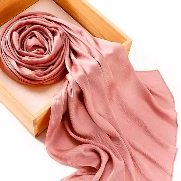 Crinkle Silk Hijab Clothifydotpk