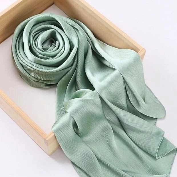 Crinkle Silk Hijab Clothifydotpk