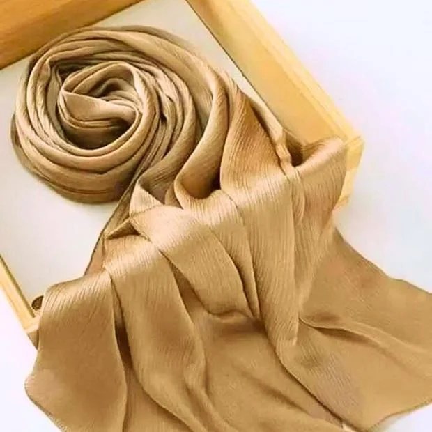 Crinkle Silk Hijab Clothifydotpk