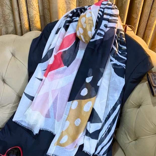 Printed Lawn Hijab Clothifydotpk