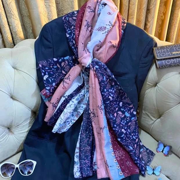 Printed Lawn Hijab Clothifydotpk