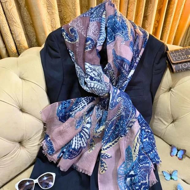 Printed Lawn Hijab Clothifydotpk