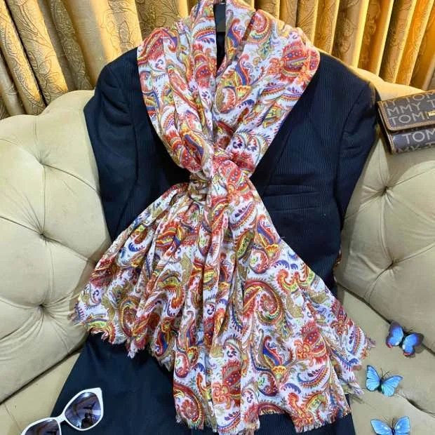 Printed Lawn Hijab Clothifydotpk