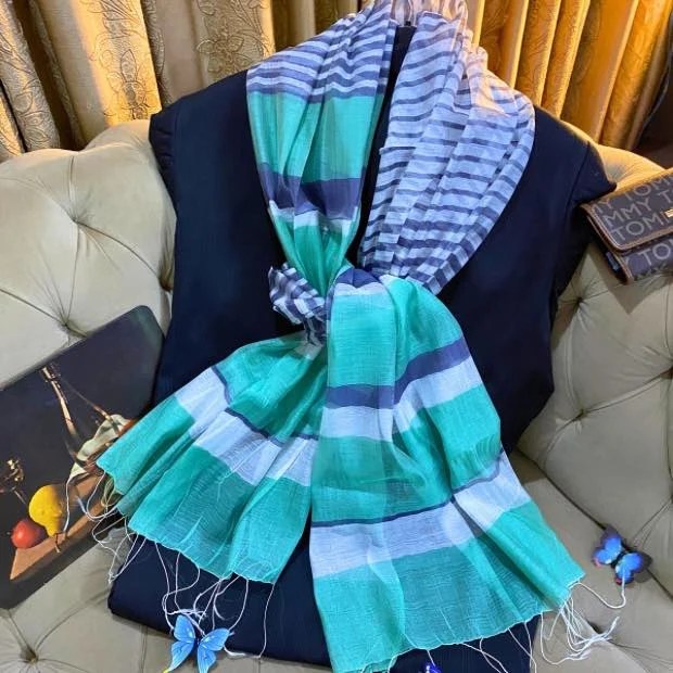 Stripe Viscose Hijab Clothifydotpk