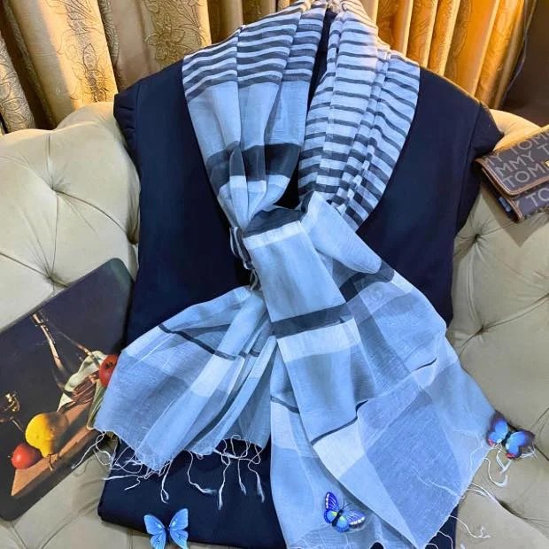 Stripe Viscose Hijab Clothifydotpk