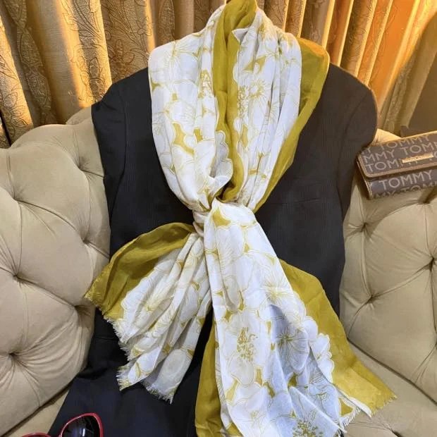 Printed Lawn Hijab Clothifydotpk