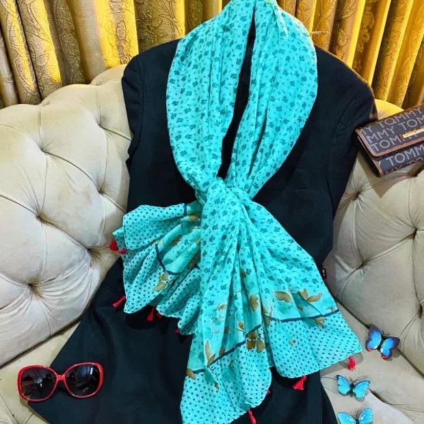 Printed Lawn Hijab Clothifydotpk