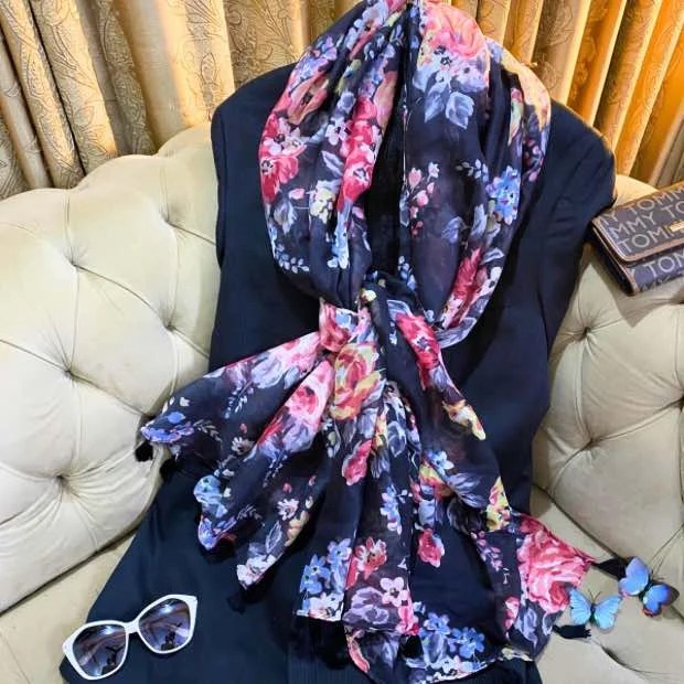 Printed Lawn Hijab Clothifydotpk