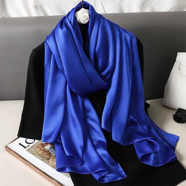 Plain Satin Silk Hijab Clothifydotpk