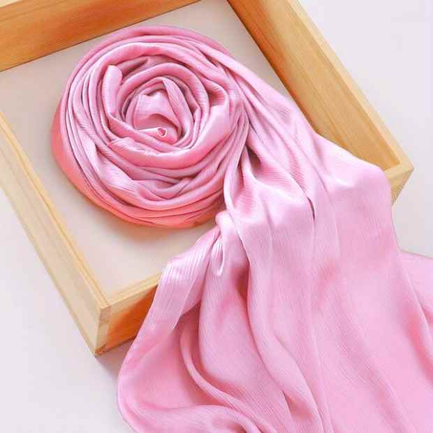 Crinkle Silk Hijab Clothifydotpk