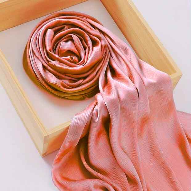 Crinkle Silk Hijab Clothifydotpk