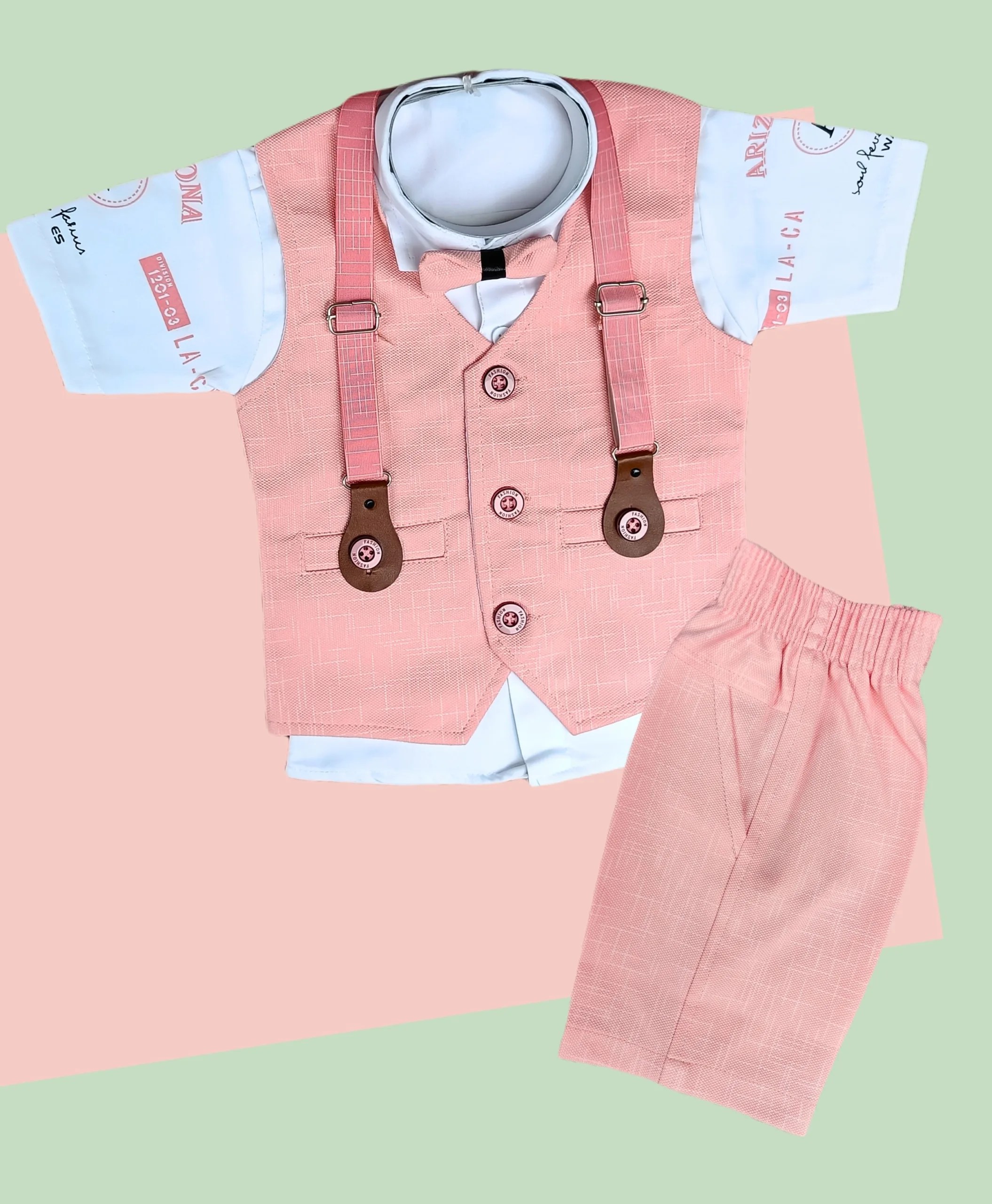 Baby Boy Party Wear Set PINK 612 Months Clothonics