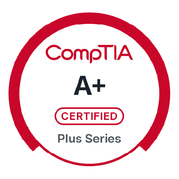 CompTIA A+ certification badge