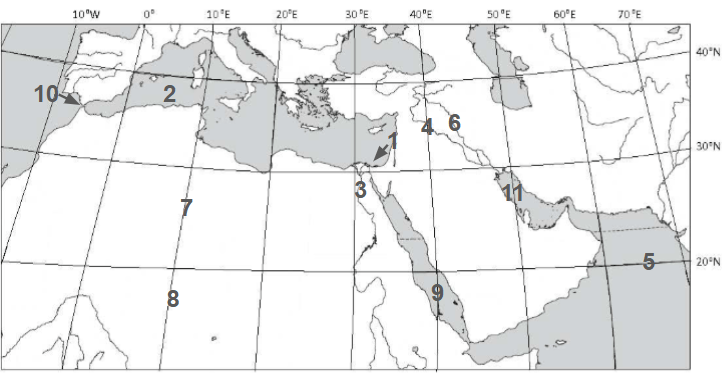 Map Quiz SWANA Physical Geography Map Challenge 