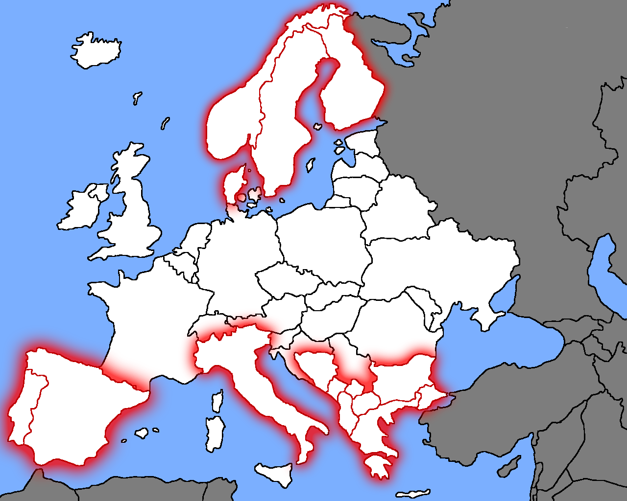 Map Quiz Major Peninsulas Of Europe World Geography 